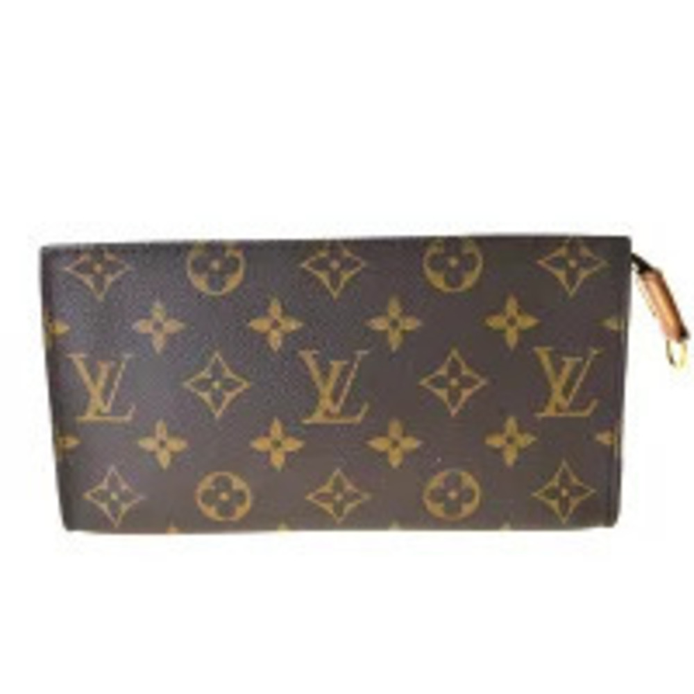Louis Vuitton Monogram Bucket Pouch Canvas Leather Brown